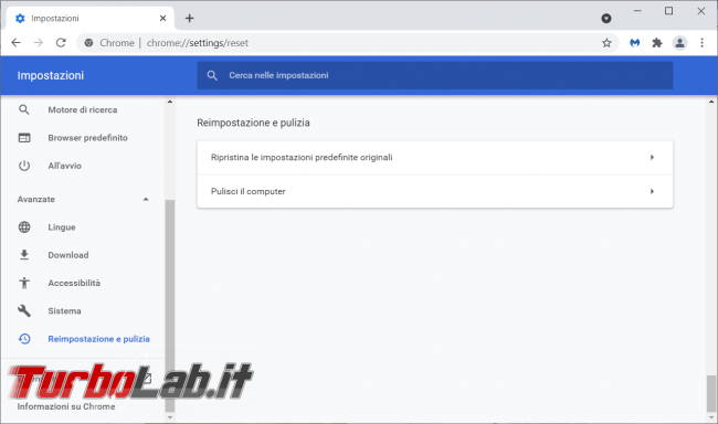 Come ripristinare Chrome quando microfono smette funzionare
