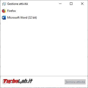Come ripristinare l’aspetto Task manager valori default