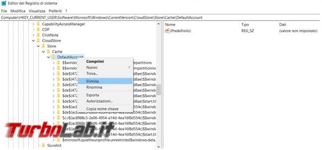 Come ripristinare menu Start Windows 10 all’aspetto default (reset menu Start)