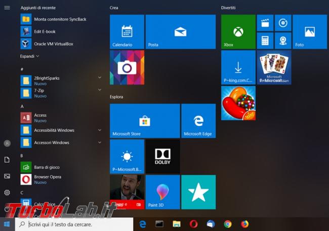 Come ripristinare menu Start Windows 10 all’aspetto default (reset menu Start)