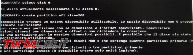 Come ripristinare partizione EFI cancellata errore