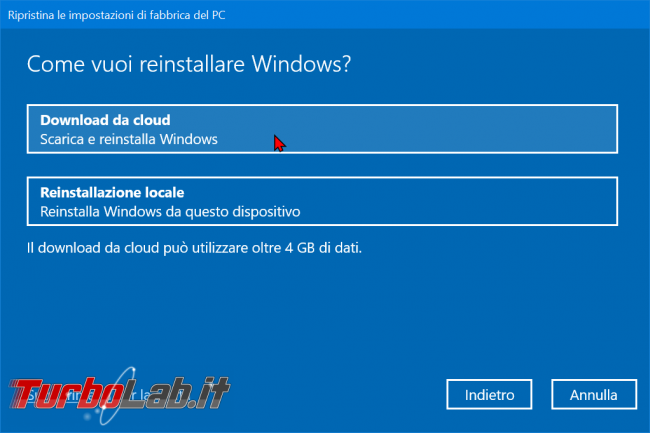 Come ripristinare resettare Windows 10 modo più facile: guida reinstallazione cloud - zShotVM_1570867237