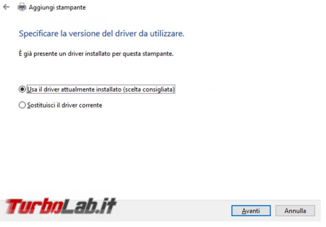 Come ripristinare stampante virtuale Microsoft print to PDF quando mancante non funzionante