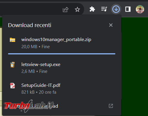 Come ripristinare vecchio layout download Chrome 116