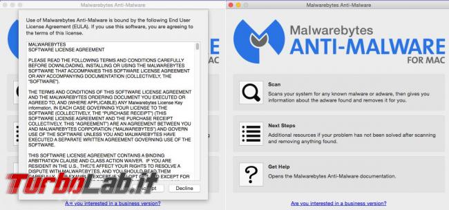 Come ripulire malware sistema operativo Mac OS X Malwarebytes Anti-Malware