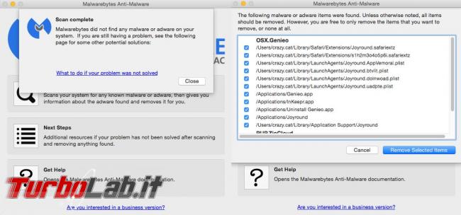 Come ripulire malware sistema operativo Mac OS X Malwarebytes Anti-Malware