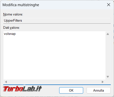 Come risolvere l’errore 0x81000203 impedisce l’utilizzo ripristino configurazione sistema