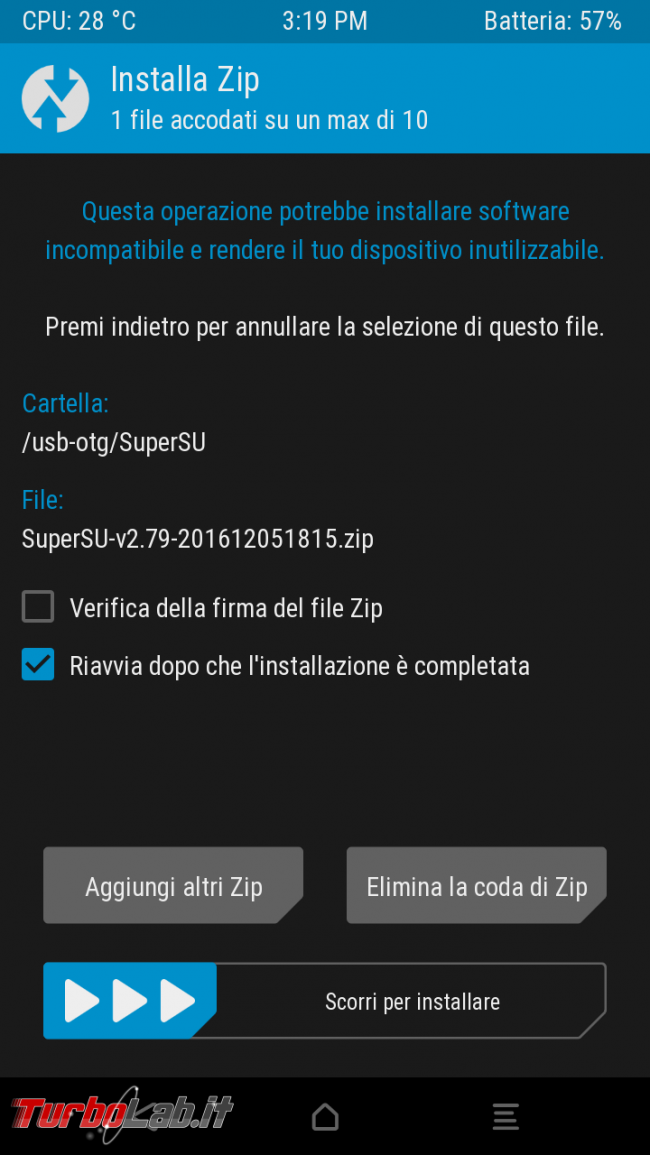Come rootare smartphone Android: guida facile italiano root/rooting SuperSU - Screenshot_2016-12-25-15-19-45