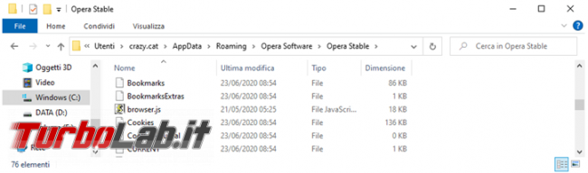 Come salvare riutilizzare Preferiti browser quando non si avvia più sistema operativo