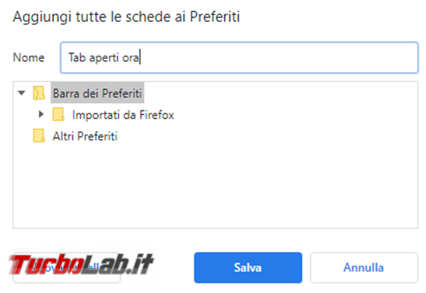 Come salvare tab aperti Chrome riaprirli seguito