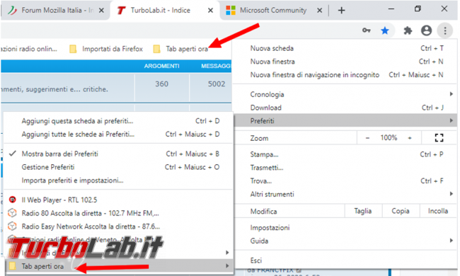 Come salvare tab aperti Chrome riaprirli seguito
