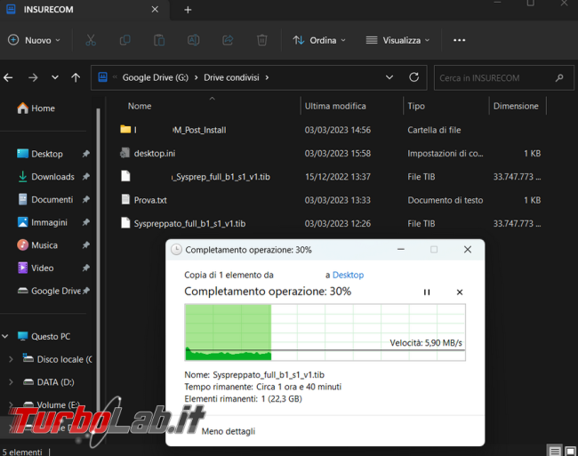 Come scaricare file molto grande Google drive evitare l’errore &quot;operazione non riuscita&quot;