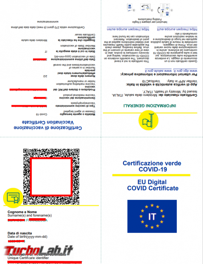 Come scaricare Green Pass sito Governo authcode inviato via SMS tessera sanitaria (GUIDA) - FrShot_1624363124