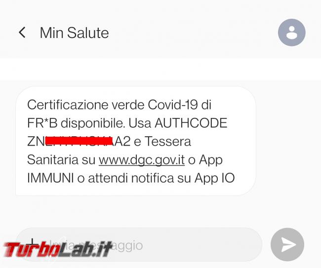 Come scaricare Green Pass sito Governo authcode inviato via SMS tessera sanitaria (GUIDA) - guida scaricare green pass