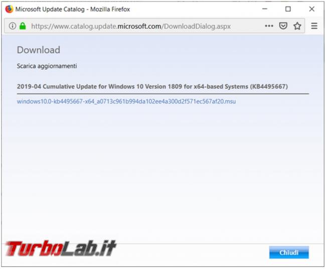 Come scaricare singoli aggiornamenti Windows installarli manualmente
