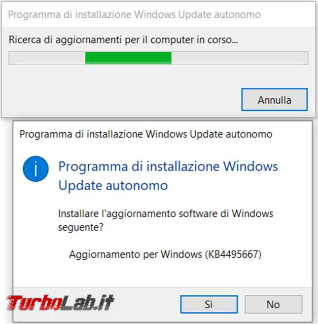 Come scaricare singoli aggiornamenti Windows installarli manualmente
