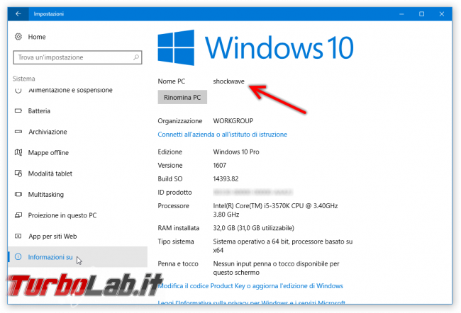 Come scoprire nome computer rete locale (guida Windows 10, Windows 8, Windows 7) - windows 10 impostazioni sistema nome pc