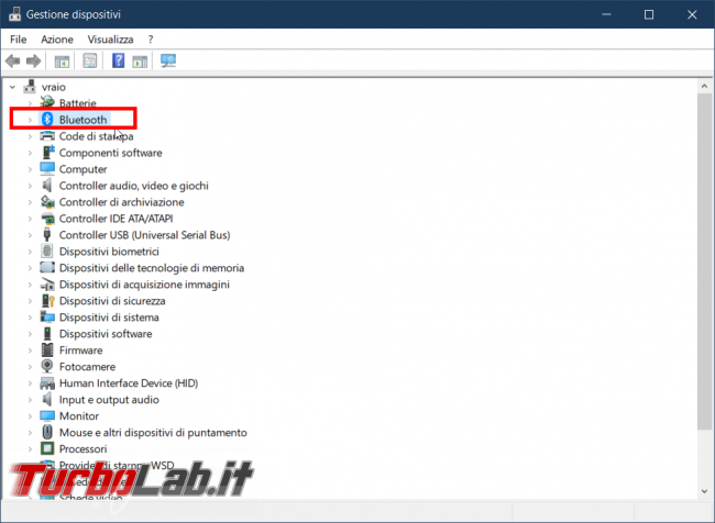 Come scoprire versione Bluetooth PC Windows 10 - FrShot_1572345515