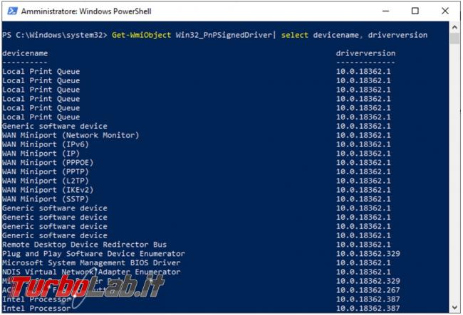 Come scoprire versione driver installato vedere se ci sono aggiornamenti