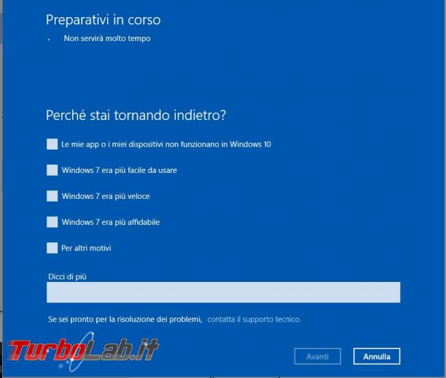Come si disinstalla l’aggiornamento Windows 10