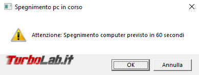 Come spegnere riavviare computer PowerShell inviare avviso all’utente
