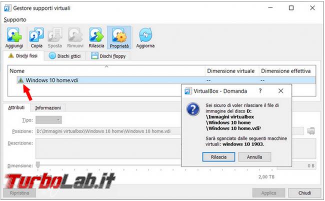 Come superare l’errore (0x80070057) VirtualBox lavorare copia identica macchina virtuale