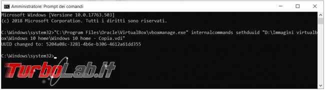 Come superare l’errore (0x80070057) VirtualBox lavorare copia identica macchina virtuale