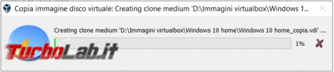 Come superare l’errore (0x80070057) VirtualBox lavorare copia identica macchina virtuale