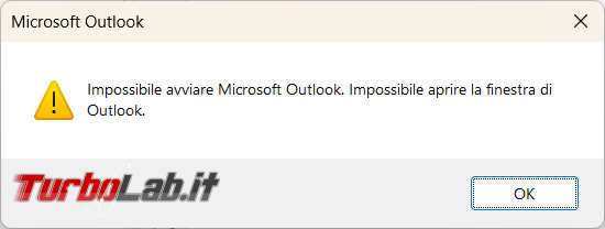 Come superare l’errore Impossibile aprire finestra Outlook ne impedisce l’avvio