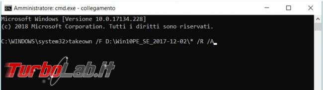 Come superare l’errore “Impossibile enumerare oggetti contenitore” diventare proprietari cartella non si riesce cancellare