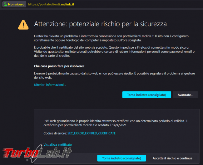 Come superare l’errore SSL_ERROR_UNSUPPORTED_VERSION Connessione sicura non riuscita Firefox
