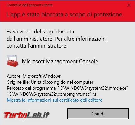 Come superare messaggio: &quot;L’app è stata bloccata scopo protezione&quot;