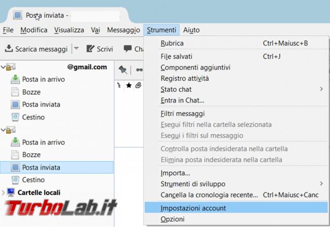 Come trasferire archivi posta Thunderbird nuovo PC