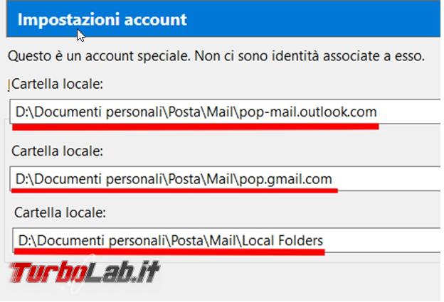 Come trasferire archivi posta Thunderbird nuovo PC