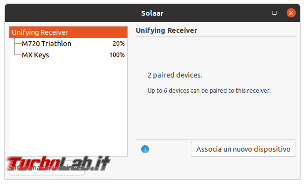 Come usare mouse tastiera Logitech senza fili Ubuntu 20.04 - Logitech Options Linux, accoppiamento Unifying Solaar, risolvere errore permessi - Logitech Ubuntu Sonaar (10)