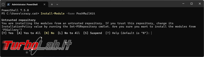 Come usare PowerShell inviare mail Gmail ( non solo)