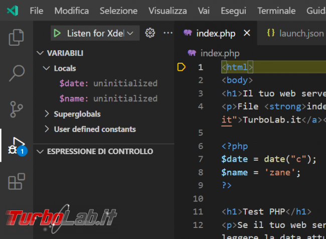 Come usare Xdebug Visual Studio Code: Guida Definitiva debug PHP ( breakpoint ed esecuzione step Windows 10 Linux)