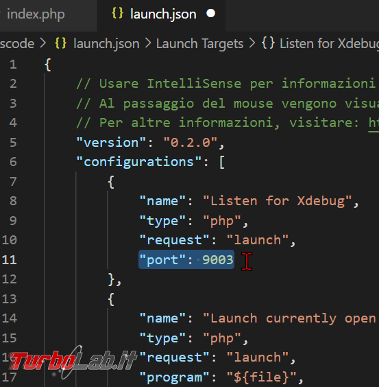 Come usare Xdebug Visual Studio Code: Guida Definitiva debug PHP ( breakpoint ed esecuzione step Windows 11, Windows 10 Linux) - zShotVM_1622710408