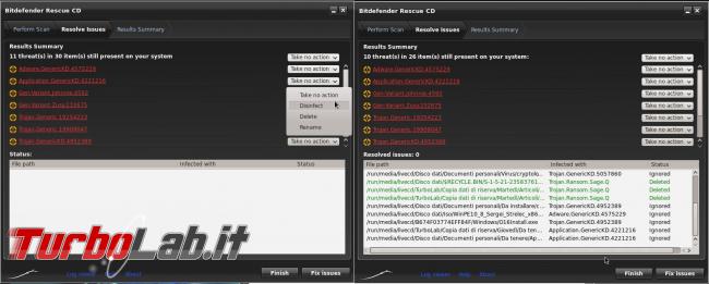 Come utilizzare Bitdefender Rescue CD ripulire pc infetto
