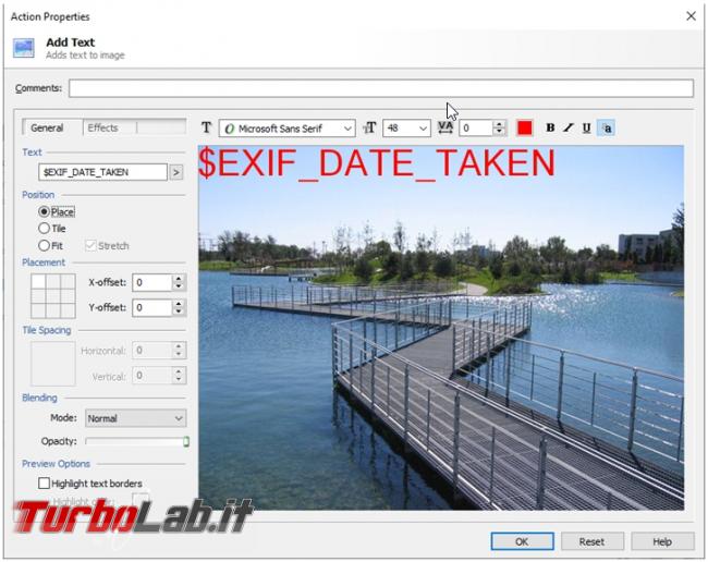 Come utilizzare dati EXIF foto inserire data ora scatto nell’immagine