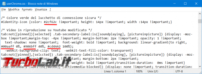 Come utilizzare file userChrome.css personalizzare l’aspetto Firefox