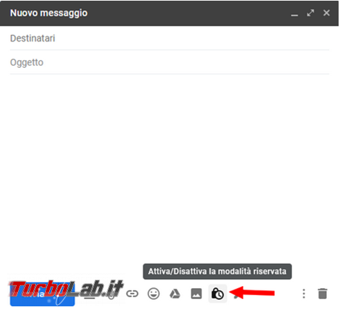 Come utilizzare Gmail spedire email riservata destinatario data scadenza
