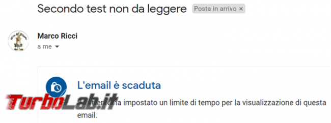 Come utilizzare Gmail spedire email riservata destinatario data scadenza
