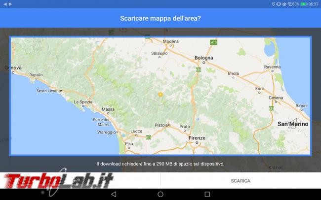 Come utilizzare Google Maps offline senza collegamento Internet (navigatore GPS)