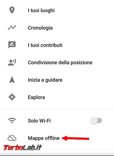 Come utilizzare Google Maps offline senza collegamento Internet (navigatore GPS)