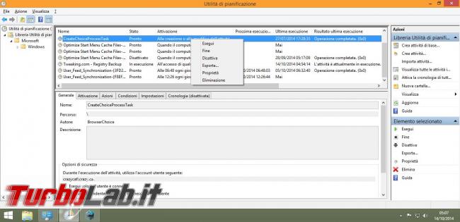 Come utilizzare operazioni pianificate Windows