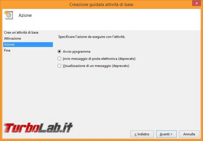 Come utilizzare operazioni pianificate Windows