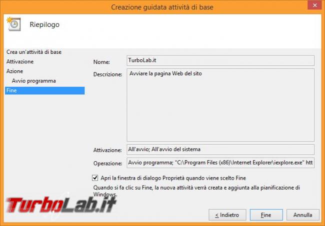 Come utilizzare operazioni pianificate Windows