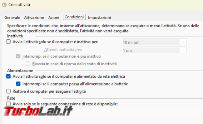 Come utilizzare operazioni pianificate Windows eseguire script Powershell