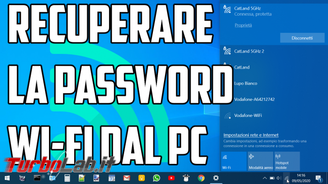 Come vedere password Wi-Fi salvata Windows 10 (recuperare password rete PC) - recuperare la password wi-fi dal pc spotlight